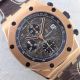 Swiss 7750 Audemars Piguet Rose Gold Black Dial Leather Copy Watch (4)_th.jpg
